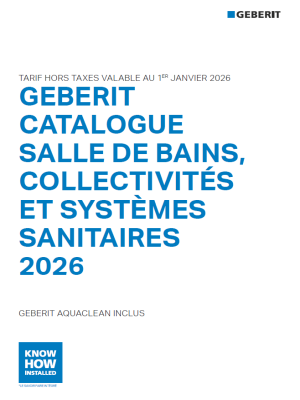 Catalogue salle de bains, collectivités et systèmes sanitaires 2026 Catalogue salle de bains, collectivités et systèmes sanitaires 2026