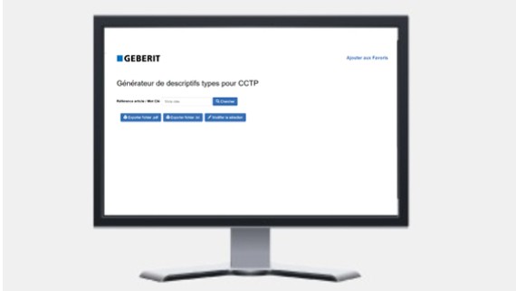 Générateur de descriptifs types pour CCTP Générateur de descriptifs types pour CCTP