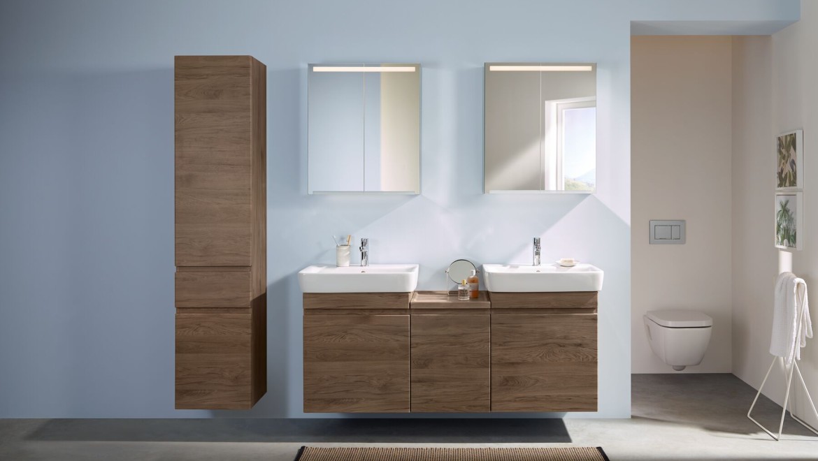 Lavabo double Geberit Renova Plan