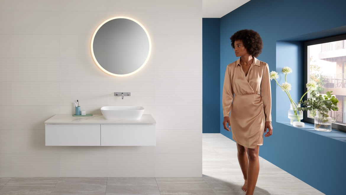 Lavabo Mix & Match Geberit ONE avec meuble sous lavabo Geberit iCon