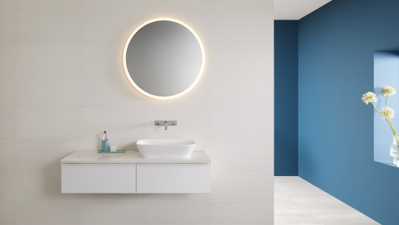 Vasque à poser Geberit ONE avec meuble sous lavabo iCon Vasque à poser Geberit ONE avec meuble sous lavabo iCon