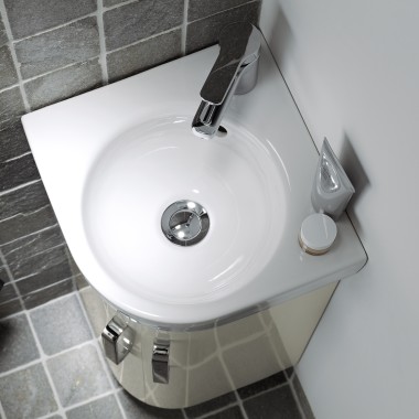 Lavabo d'angle Geberit Renova Compact