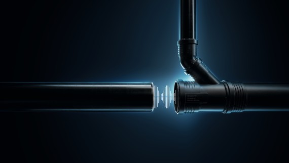 Tubes et raccords à isolation acoustique optimisée de Geberit Silent-PP Tubes et raccords à isolation acoustique optimisée de Geberit Silent-PP
