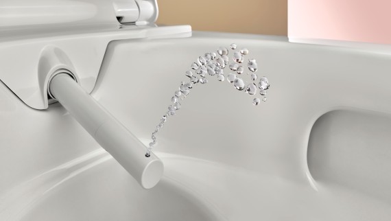 Techonologie Whirlspray avec le WC lavant AquaClean Alba