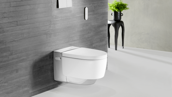 Geberit AquaClean Maïra Comfort chromé avec commande déportée Sigma70