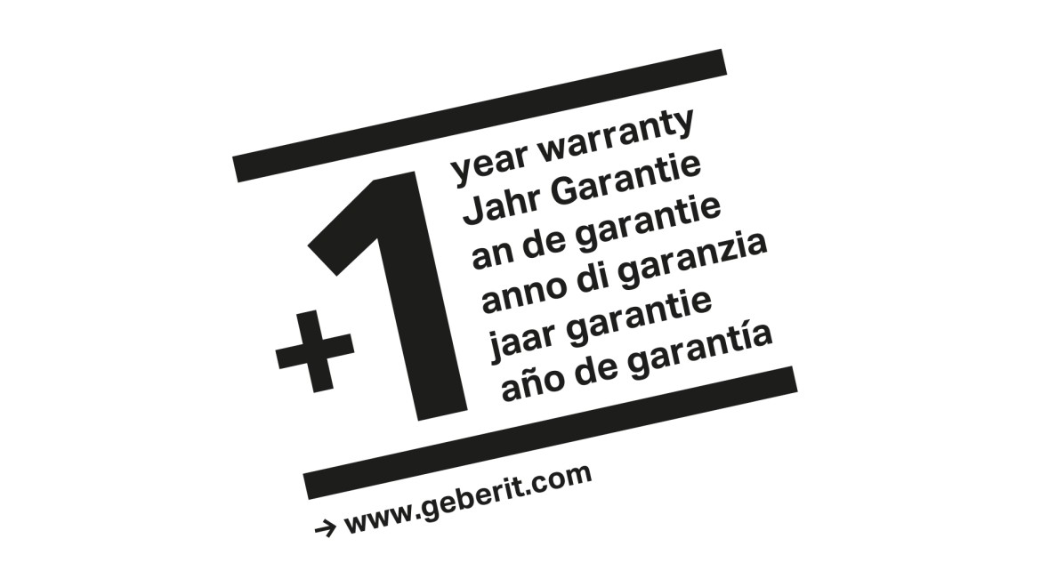 Extension de garantie gratuite Geberit AquaClean
