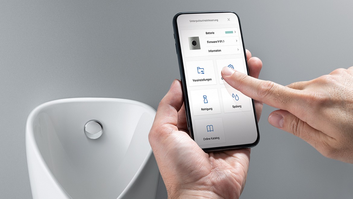 Geberit Control poru le module de rinçage hygiénique Geberit Intervall