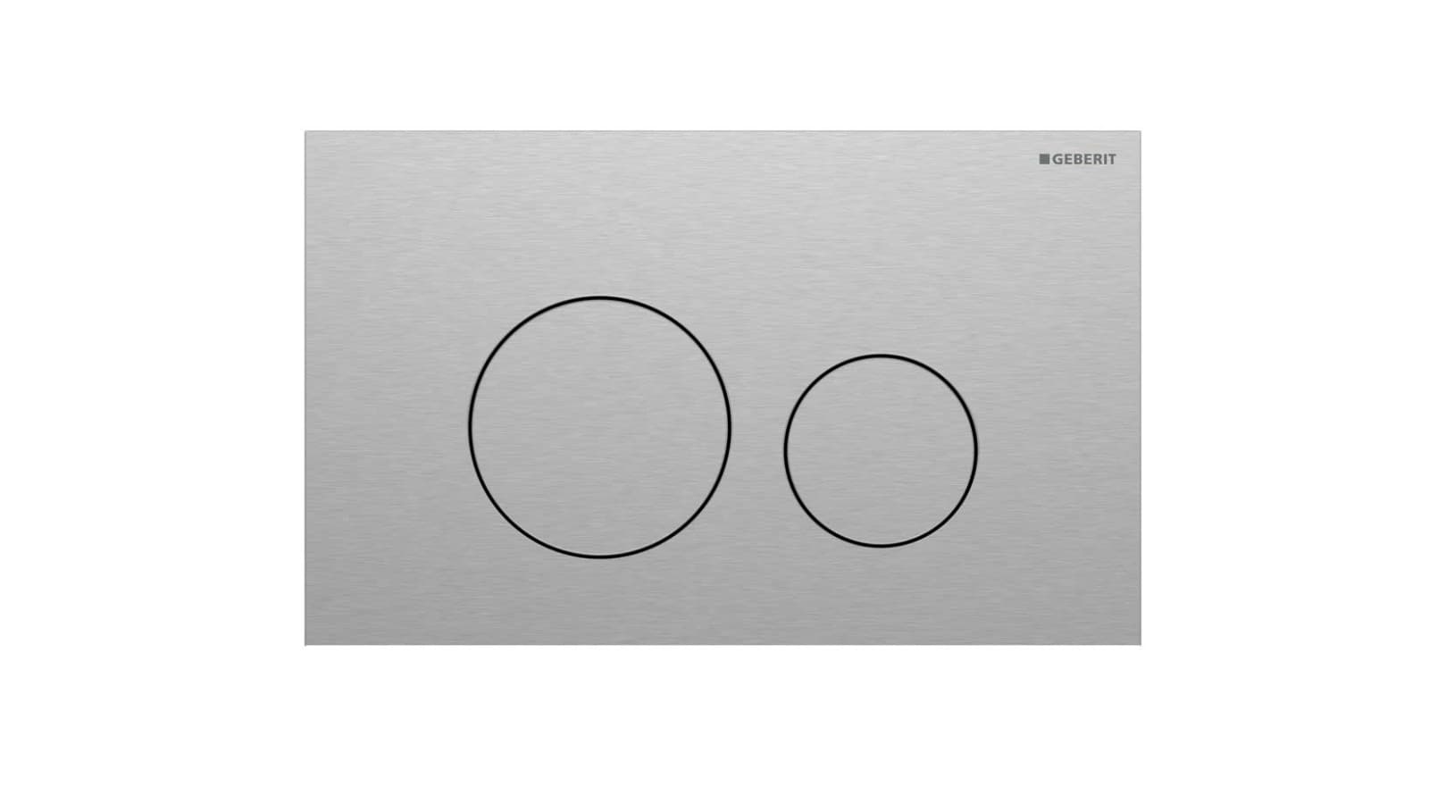 Geberit Sigma40 round, acier inoxydable Geberit Sigma40 round, acier inoxydable