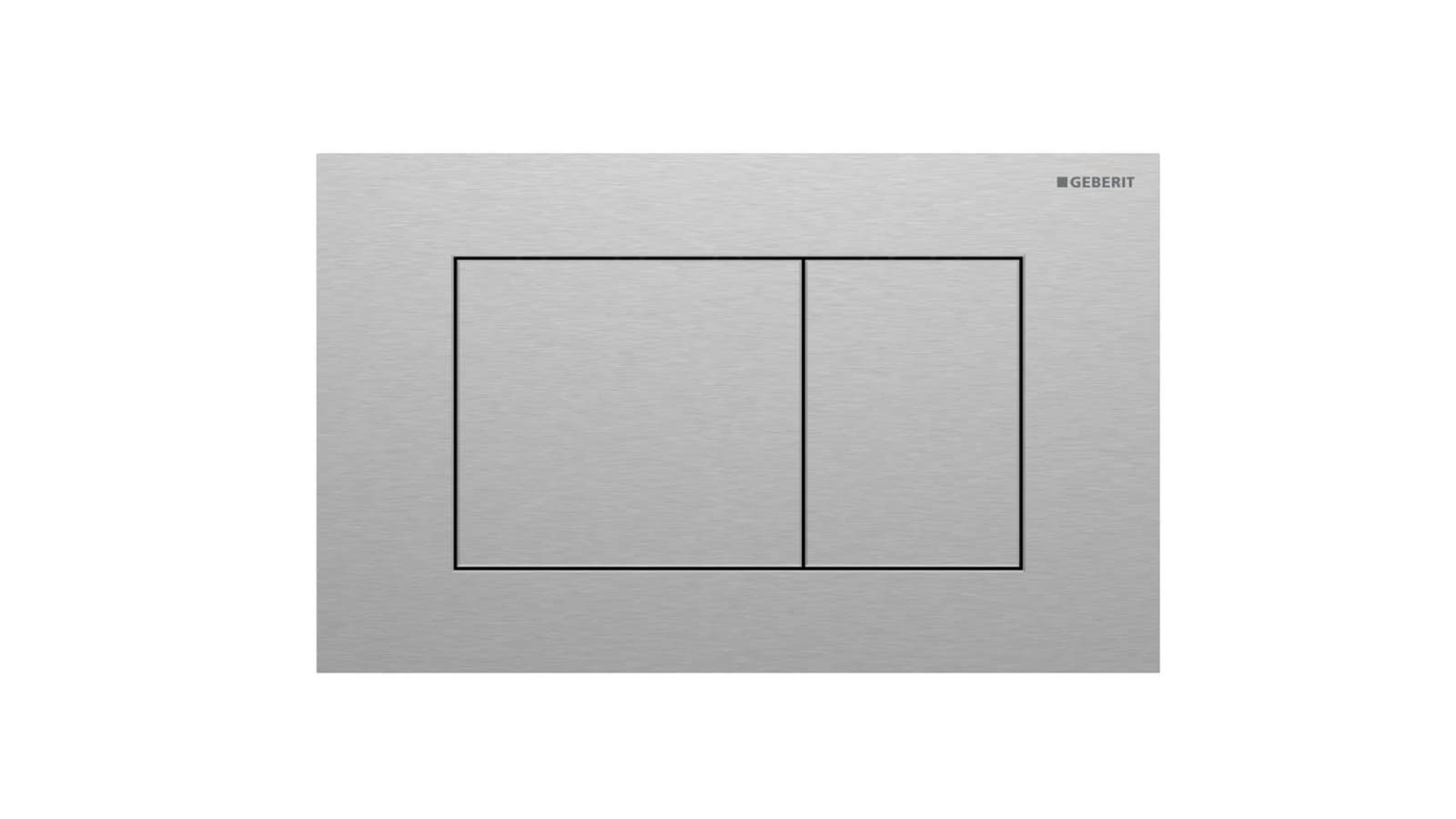 Geberit Sigma40 square, acier inoxydable Geberit Sigma40 square, acier inoxydable