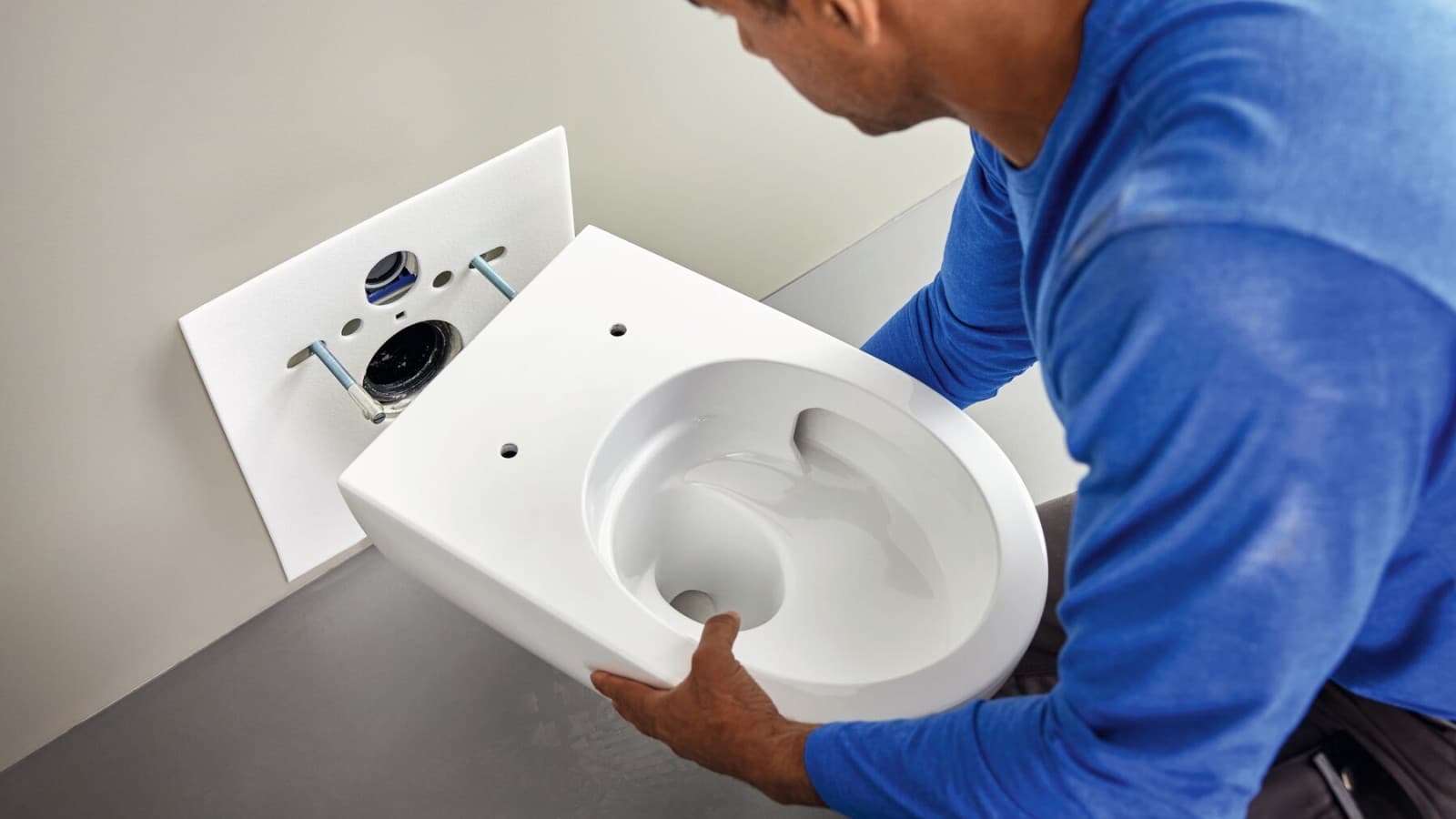 Installation d'un WC de la ligne Geberit Acanto avec technologie TurboFlush Installation d'un WC de la ligne Geberit Acanto avec technologie TurboFlush