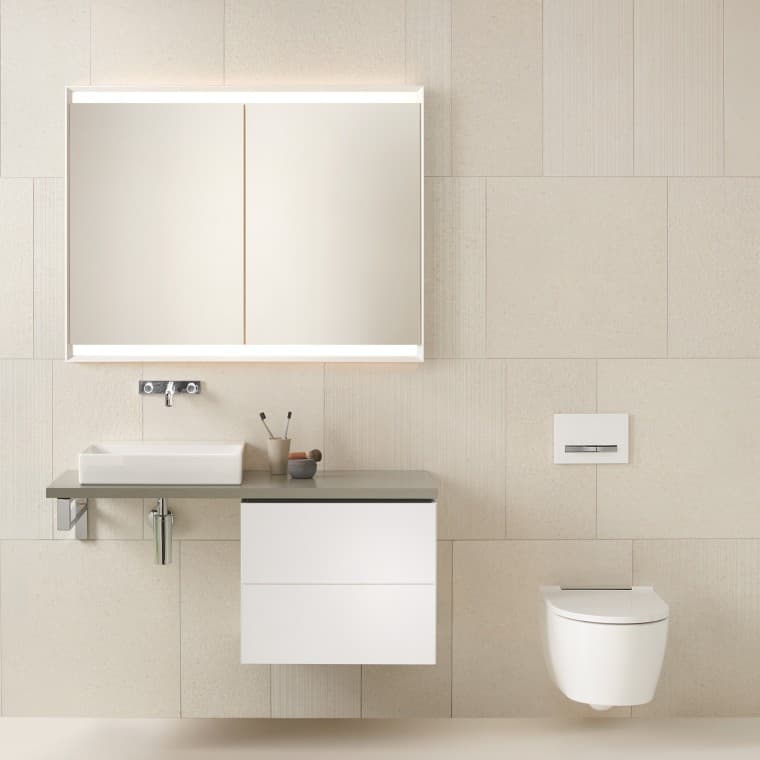 Plan de lavabo avec meuble bas Plan de lavabo avec meuble bas