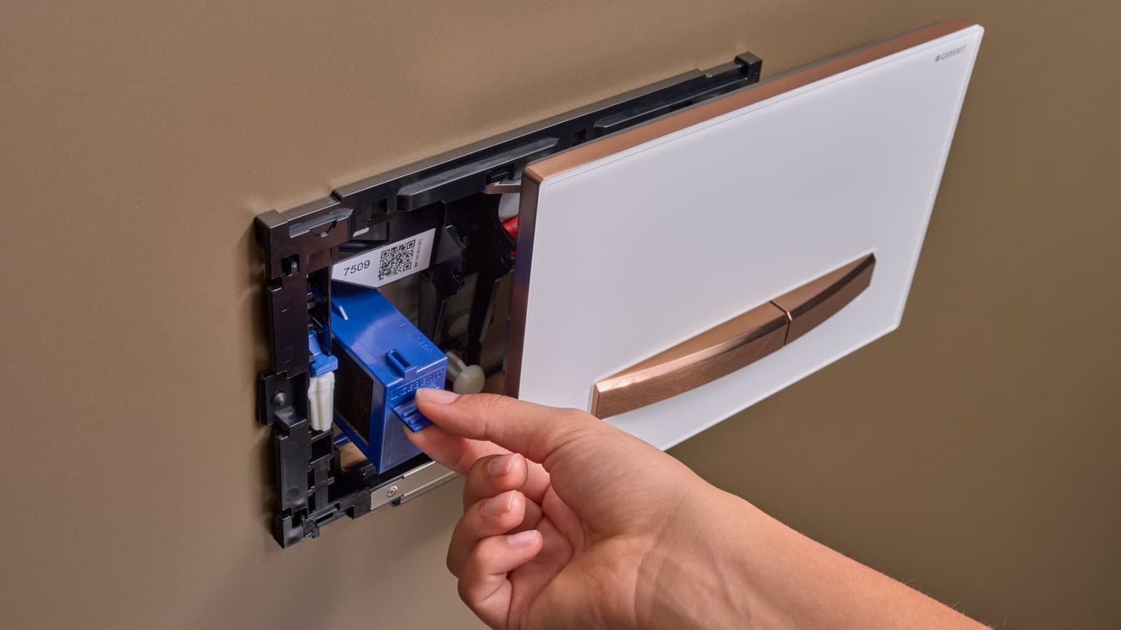 Plaque de déclenchement Geberit Sigma50 avec Geberit DuoFresh Plaque de déclenchement Geberit Sigma50 avec Geberit DuoFresh