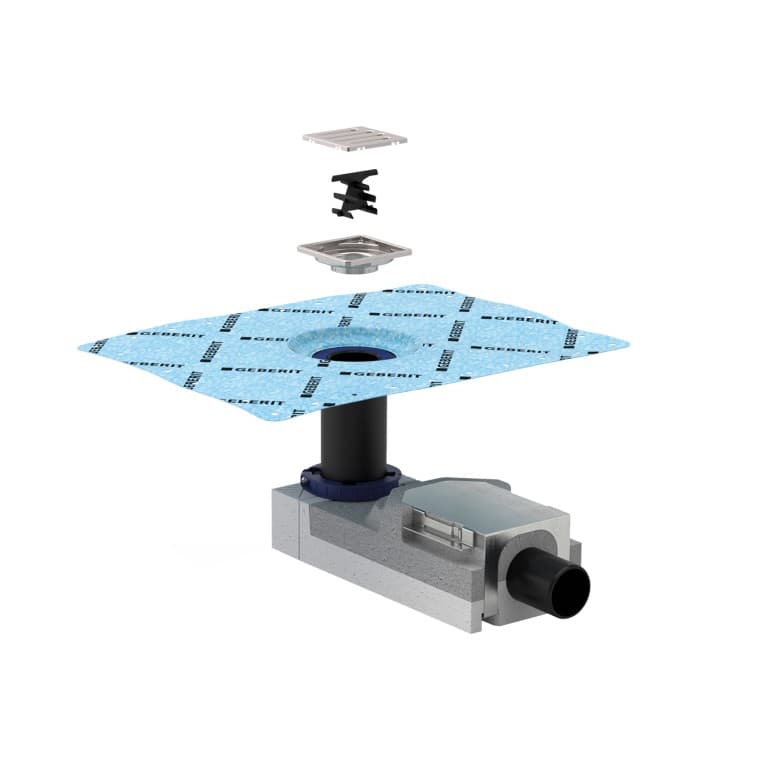 Kit de montage Geberit pour bonde pour douche de plain-pied de douche Kit de montage Geberit pour bonde pour douche de plain-pied de douche