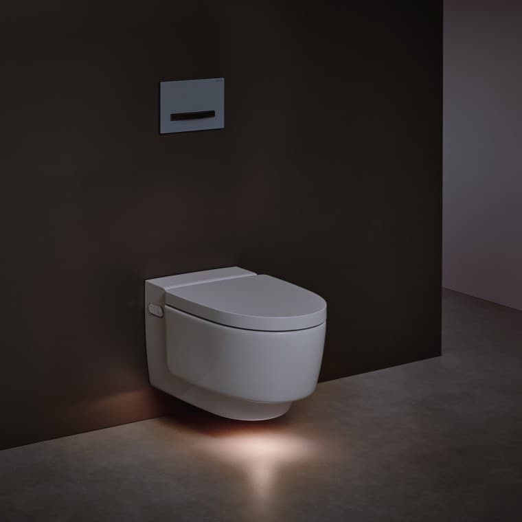 WC lavant Geberit AquaClean Maïra Comfort avec éclairage d'orientation WC lavant Geberit AquaClean Maïra Comfort avec éclairage d'orientation