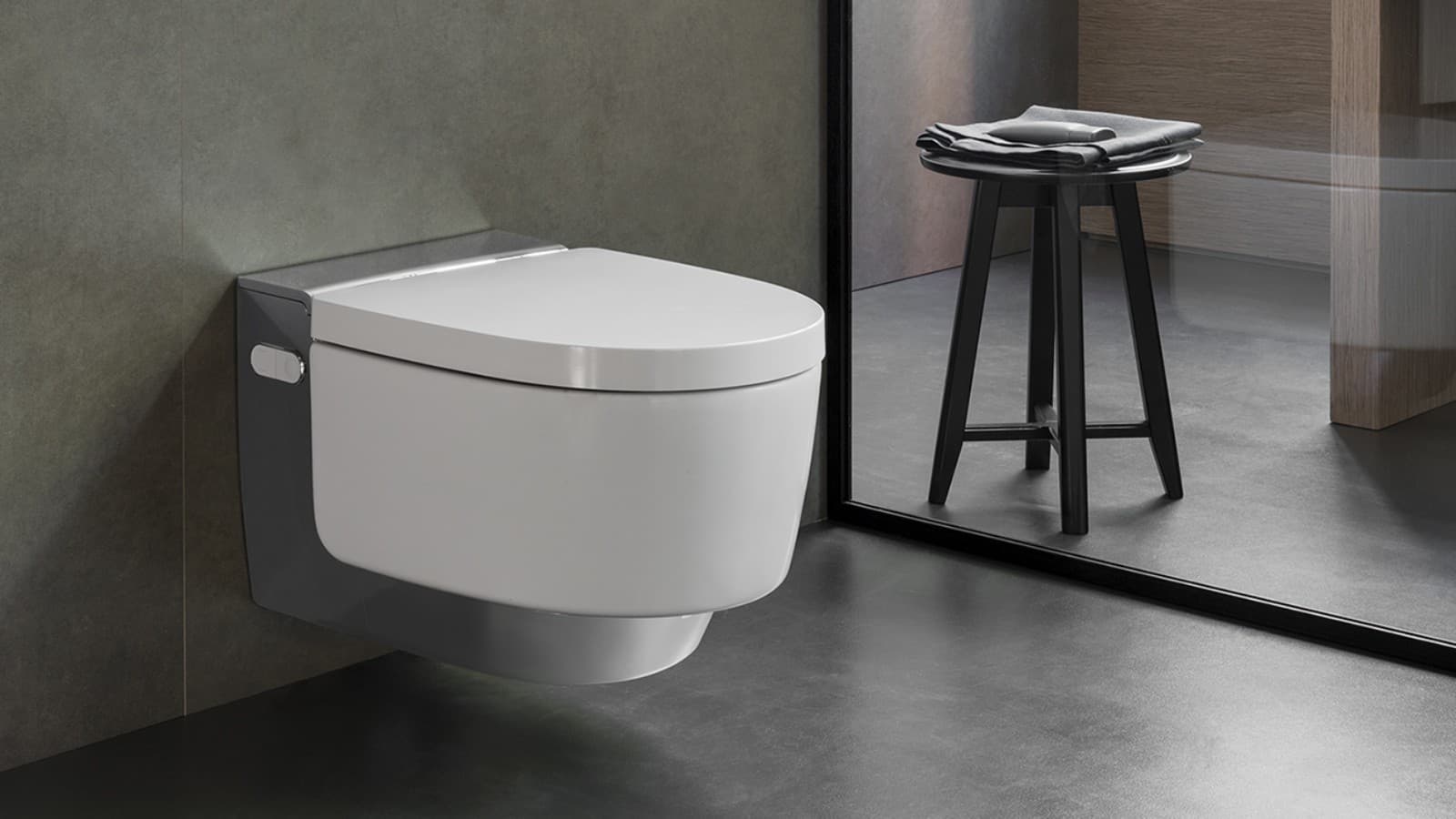 WC lavant Geberit AquaClean Maïra (© Geberit) WC lavant Geberit AquaClean Maïra (© Geberit)