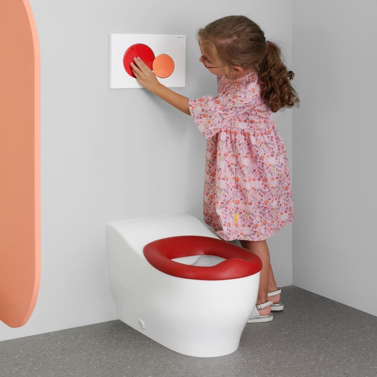 WC au sol Geberit Bambini pour les petits enfants jusqu'à 3 ans WC au sol Geberit Bambini pour les petits enfants jusqu'à 3 ans