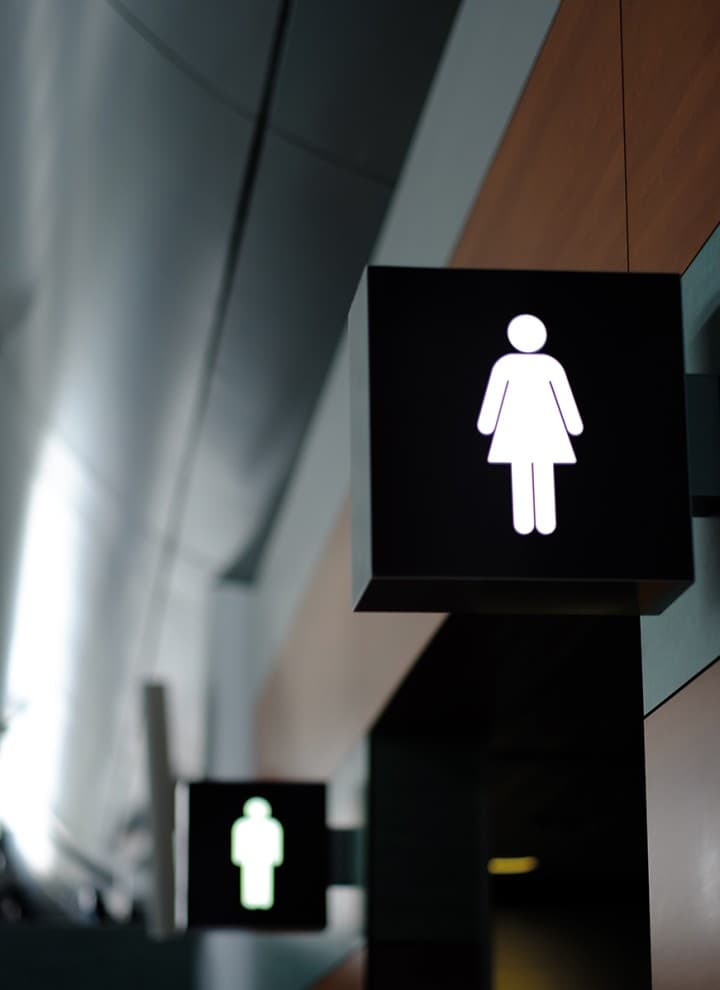 WC Geberit dans un espace public WC Geberit dans un espace public