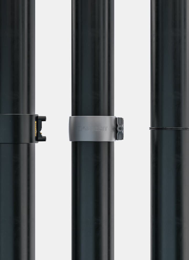 Geberit Silent-db20 peut être installé en utilisant différentes techniques de raccordement Geberit Silent-db20 peut être installé en utilisant différentes techniques de raccordement