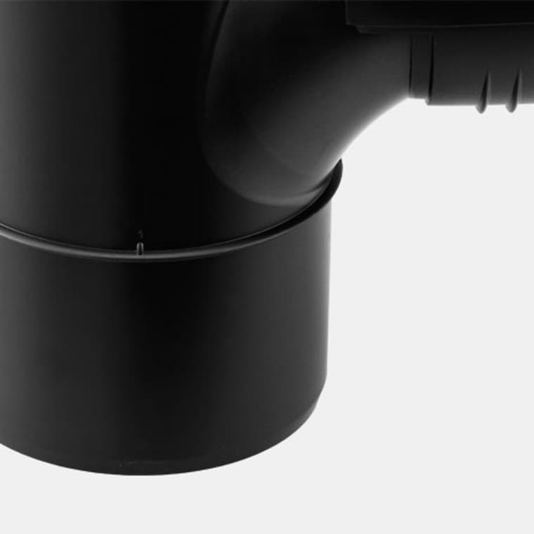 La bague de butée des raccords Geberit Silent-PP indique la profondeur d'insertion correcte. La bague de butée des raccords Geberit Silent-PP indique la profondeur d'insertion correcte.