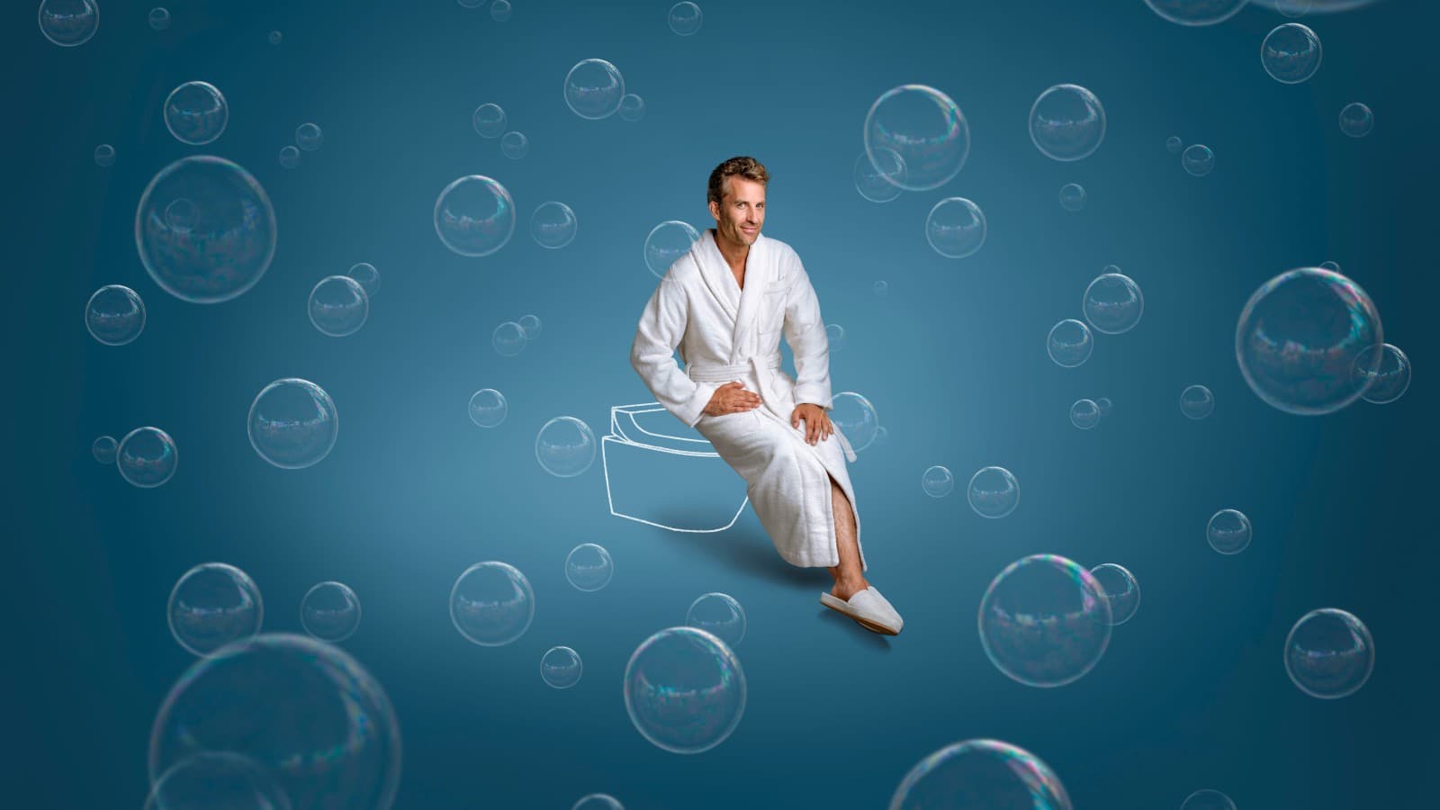 Tim sur le WC lavant Geberit AquaClean Tuma Tim sur le WC lavant Geberit AquaClean Tuma