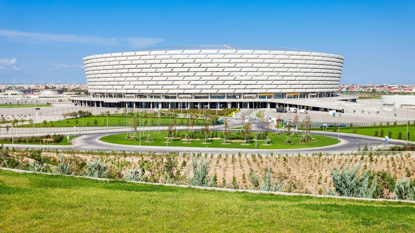 Baku Olimpiyat Stadyumu, Bakou, Azerbaïdjan ((© Andrey Khrobostov / Alamy Stock Photo) Baku Olimpiyat Stadyumu, Bakou, Azerbaïdjan ((© Andrey Khrobostov / Alamy Stock Photo)
