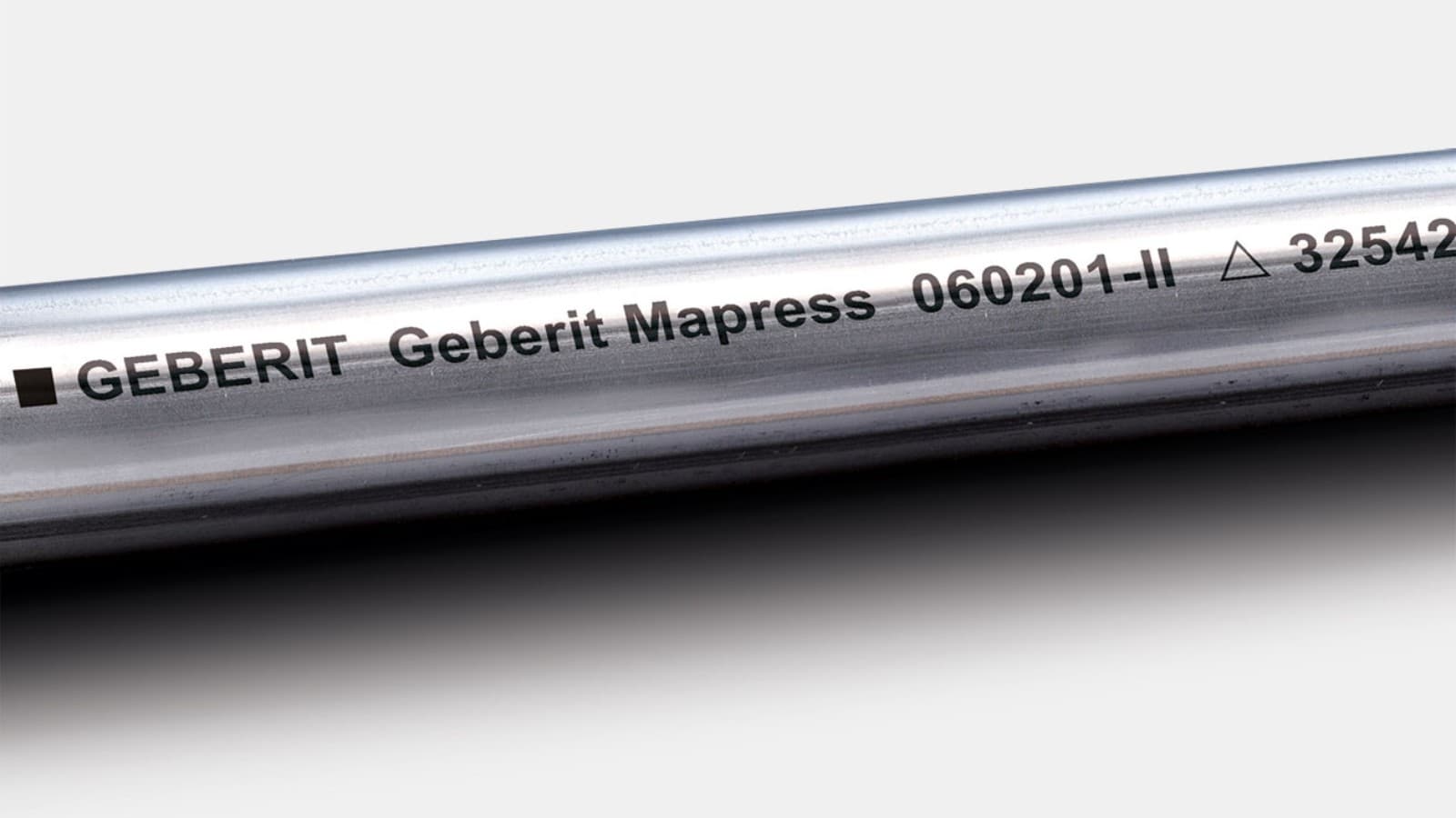 Le marquage noir permet d'identifier un tube 1.4401 Geberit Mapress Acier Inox Le marquage noir permet d'identifier un tube 1.4401 Geberit Mapress Acier Inox