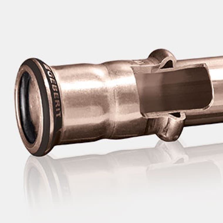 Coupe d'un raccord serti Geberit Mapress CuNiFe Coupe d'un raccord serti Geberit Mapress CuNiFe