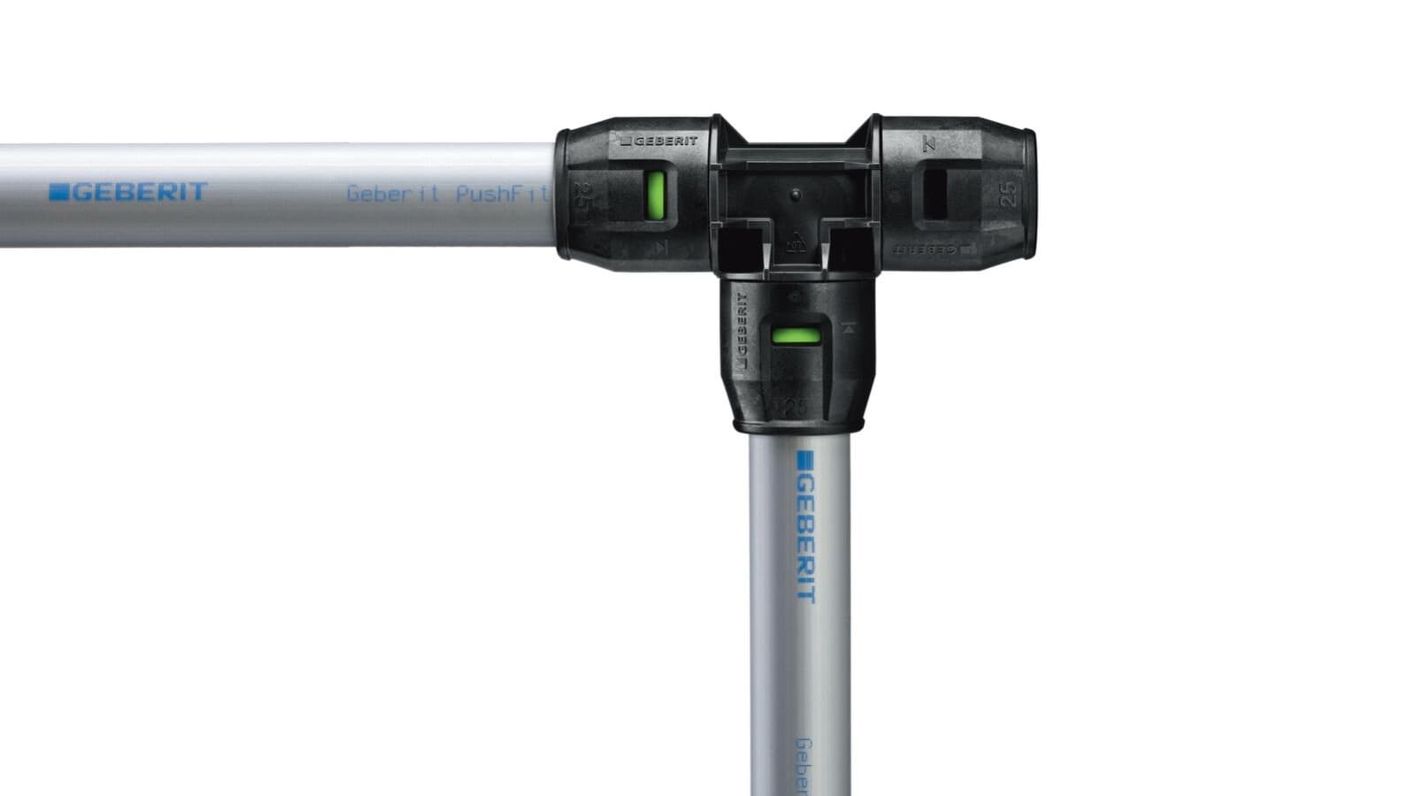 L'indicateur vert apparaît lorsque le tube est complètement inséré L'indicateur vert apparaît lorsque le tube est complètement inséré